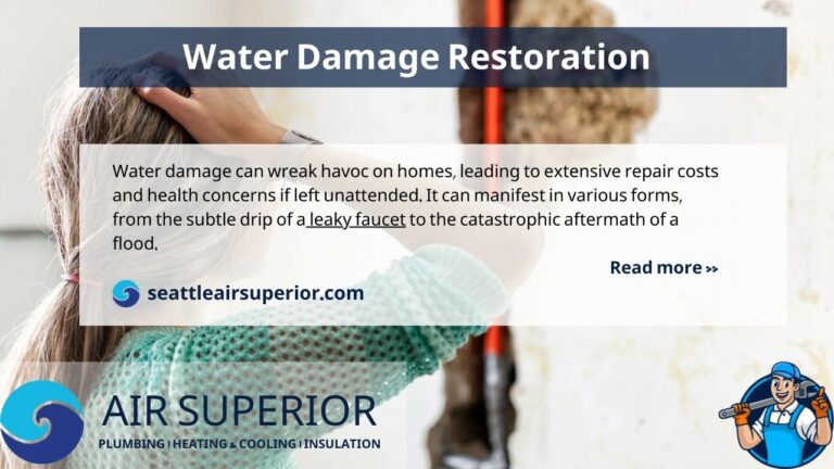 Water Damage Restoration Process Showing Mitigation, Risks, and Solutions in a Flooded Home Interior