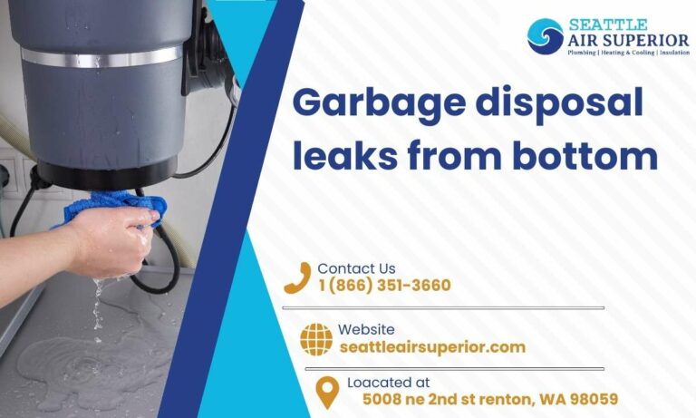 Garbage disposal leaks from bottom banner