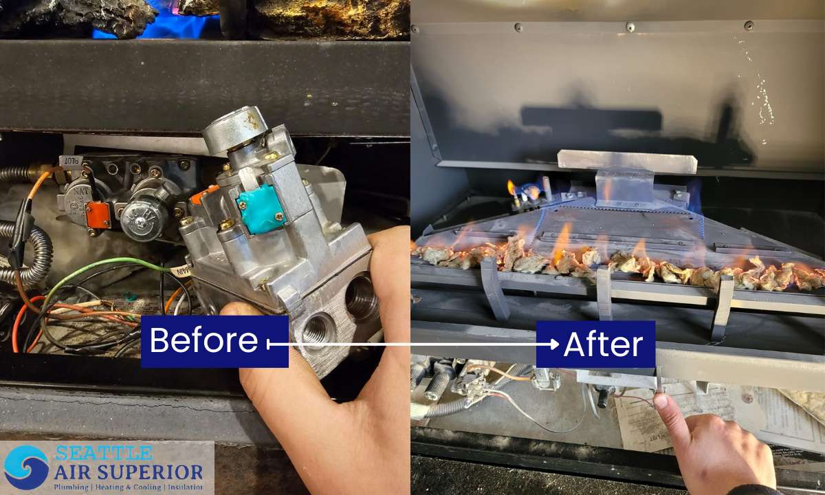 Before & After - Gas Furnace Repair Seattleairsuperior
